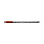 Staedtler Doppelfasermaler 3001, wasservermalbar, 1 Stck, braun