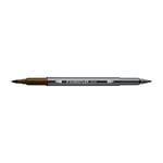 Staedtler Doppelfasermaler 3001, wasservermalbar, 1 Stck, tabakbraun
