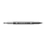 Staedtler Doppelfasermaler 3001, wasservermalbar, 1 Stck, hellgrau