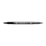Staedtler Doppelfasermaler 3001, wasservermalbar, 1 Stck, schwarz
