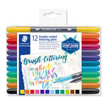 Staedtler Doppelfasermaler Set, Handlettering, 12 Stck sortiert