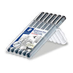 Staedtler Fineliner 308, dokumentenecht, 6 sortierte Linienbreiten