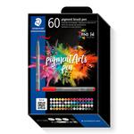 Staedtler Pigment Arts Brush Pen Set, 60 Farben