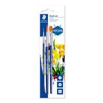 Staedtler Pinselset Synthetik, 3 Stck sortiert