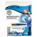 NEU Simply Aquarellfarben Starter Set 16tlg