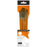 NEU Simply Acrylpinsel Set mit 5 Pinseln