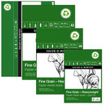 NEU Heavyweight Eco Zeichenblock, Feinkorn, 200 g/m - Verschiedene Gren