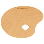 NEU Holzpalette Oval, 18 x 24 cm