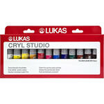 NEU LUKAS CRYL STUDIO / Acrylfarben Set, 12 x 20 ml