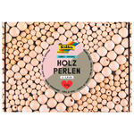 Holzperlen Jumbo Pack Natural, 1 kg, ca. 2200 Perlen, 1-1,8cm