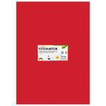 Fotokarton 10 Bogen, 300 g/qm, 50x70 cm, Hochrot
