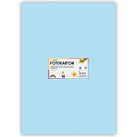 Fotokarton 10 Bogen, 300 g/qm, 50x70 cm, Eisblau