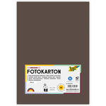 Fotokarton, 50 Bogen, 300 g/qm, DIN A4, Dunkelbraun