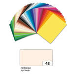 Fotokarton 300g/qm 50x70 cm, Hellbeige, 1 Bogen