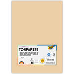 Tonpapier, 100 Bogen, 130 g/qm, DIN A4, Chamois