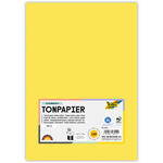 Tonpapier, 100 Bogen, 130 g/qm, DIN A4, Zitronengelb