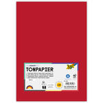 Tonpapier, 100 Bogen, 130 g/qm, DIN A4, Ziegelrot
