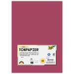 Tonpapier, 100 Bogen, 130 g/qm, DIN A4, Weinrot