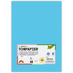 Tonpapier, 100 Bogen, 130 g/qm, DIN A4, Himmelblau