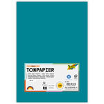 Tonpapier, 100 Bogen, 130 g/qm, DIN A4, T�rkis
