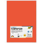 Tonpapier, 100 Bogen, 130 g/qm, DIN A4, Orange