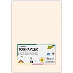 Tonpapier, 100 Bogen, 130 g/qm, DIN A4, Haut / Hellbeige