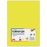 Tonpapier, 100 Bogen, 130 g/qm, DIN A4, Limone