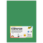 Tonpapier, 100 Bogen, 130 g/qm, DIN A4, Moosgr�n