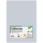 Tonpapier, 100 Bogen, 130 g/qm, DIN A4, Hellgrau