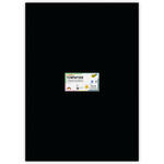 Tonpapier, 10 Bogen, 130 g/qm, 50x70 cm, Schwarz