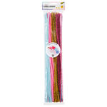 Chenilledraht / Pfeifenputzer / Biegeplüsch Sortiment Einhorn, 50cm, Ø 8mm, 100 Stück, farbig sortiert