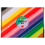 Chenilledraht Mix Box Jumbo Bunt, ca. 700 Stück, 30cm lang, Ø 4/6/8mm, in 13 sortierten Farben