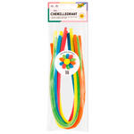 Chenilledraht / Pfeifenputzer / Biegeplüsch Sortiment Neon, 50cm, Ø 8mm, 10 Stück, farbig sortiert