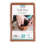 Glorex Hobby Time Soft-Ton lufttrocknend, 500g, terracotta