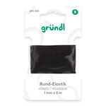 Rundelastic-Band, 1 mm breit, 5 m lang, schwarz