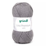 Strickgarn Lisa, 100% Polyacryl, Oeko-Tex Standard, 50g, 150m, Farbe 24, Grau