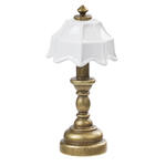 Miniatur Tischlampe fr Wichtel / Geldgeschenke, messing, ca. 2 x 4,3 cm