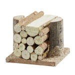 Miniatur Holzsto / Feuerholz fr Wichtel / Geldgeschenke, ca. 4 cm