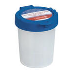 Wasserbecher mit Deckel, H�he 9 cm, Blau