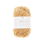 Ricorumi dk Hkelgarn, 100% Baumwolle, 25 g, Sand