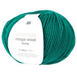 Essentials Mega Wool Chunky Strickgarn, 55% Schurwolle und 45% Polyacryl, 100 g - Verschiedene Farben