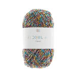 Ricorumi Lam Hkelgarn, 62% Polyester und 38% Polyamid, 10 g, Multicolor