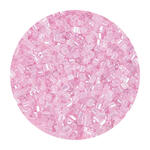 Rocailles-Perlen 2Cut, 2 mm, 14 g, Rosa Transparent