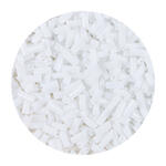 Rocailles-Perlen Stbchen, 6,75 mm, 14 g, Wei Opak