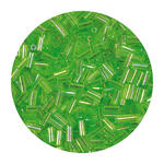 Rocailles-Perlen Stbchen, 6,75 mm, 14 g, Pistazie Opak