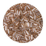 Rocailles-Perlen Stbchen, 6,75 mm, 14 g, Kupfer Glnzend