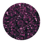 Rocailles-Perlen 2Cut, 2 mm, 14 g, Brombeer mit Silbereinzug