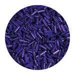 Rocailles-Perlen Stbchen, 6,75 mm, 14 g, Dunkelblau Opak