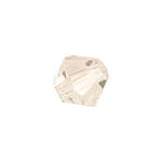 Glasschliff-Perlen Raute, 4 mm, 20 Stk, Wei