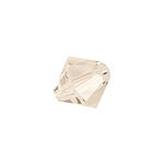 Glasschliff-Perlen Raute, 6 mm, 12 Stk, Wei